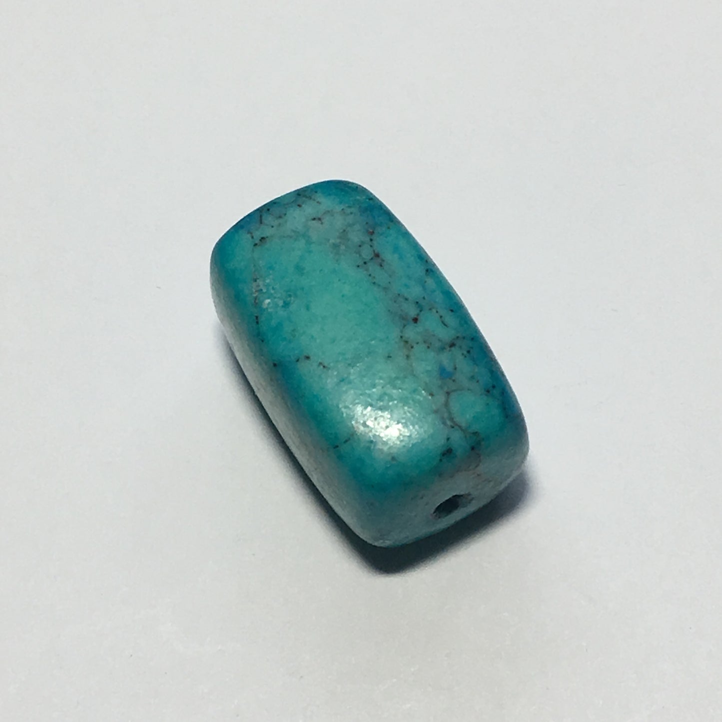 Turquoise Color Rectangular Focal Bead, 20 x 13 mm