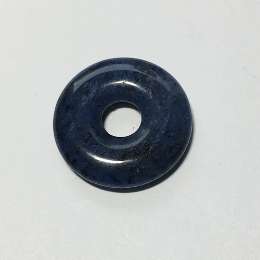 Sodalite Semi-Precious Stone Ring Pendant, 20 x 3 mm, 5 mm Hole