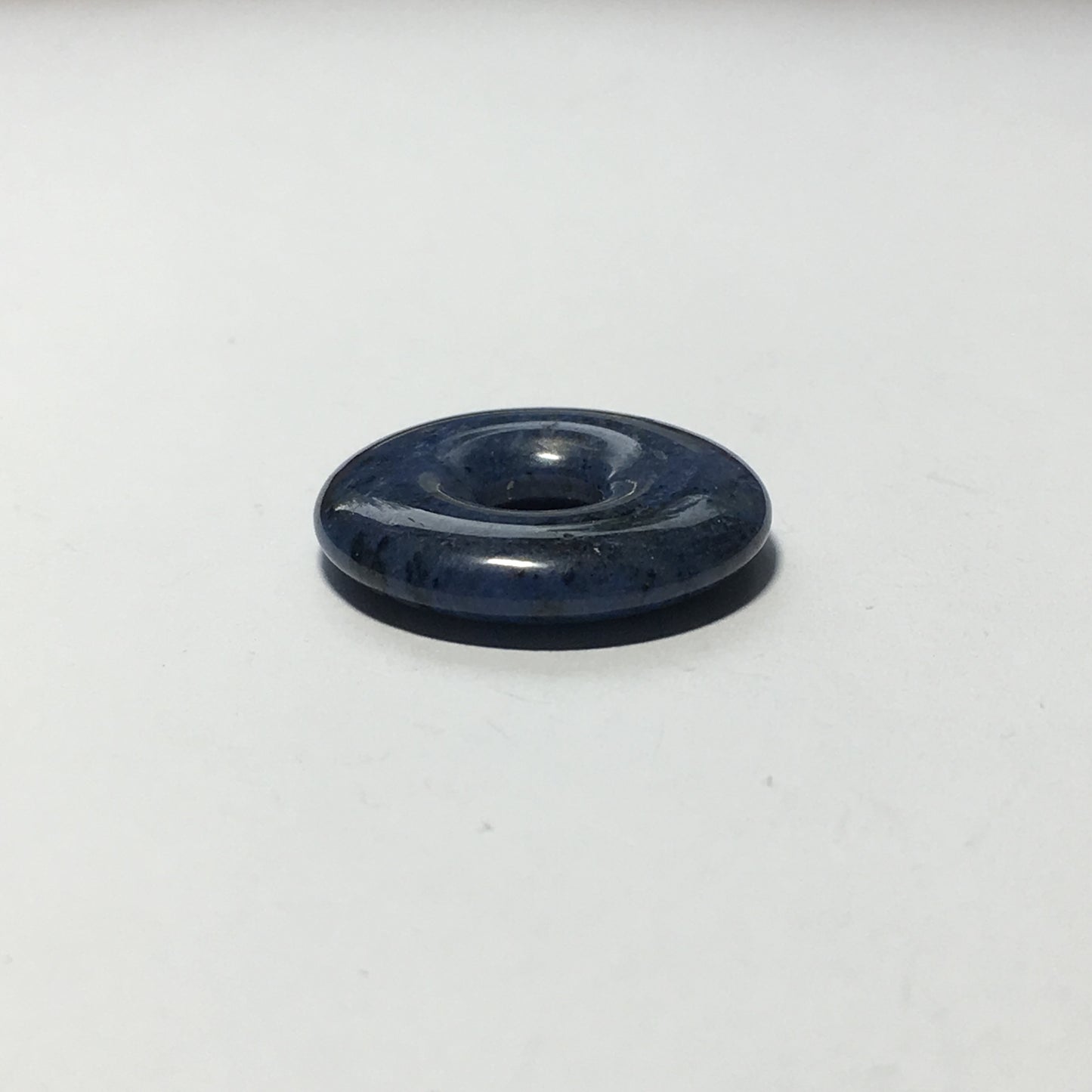 Sodalite Semi-Precious Stone Ring Pendant, 20 x 3 mm, 5 mm Hole