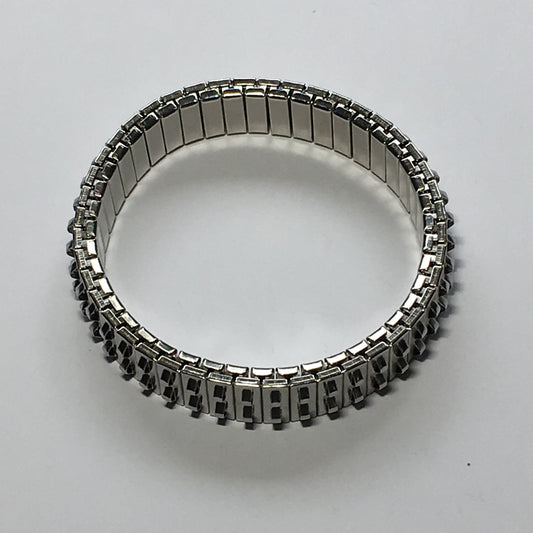 Stretch Bracelet Form, Stainless Steel, Double Row of Hooks, 11 mm Wide Cha-Cha, 6-1/2 Inches