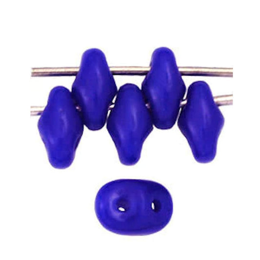 Matubo Superduo 2.5 x 5 mm 33050  Opaque Blue Beads - 5 or 10 gm