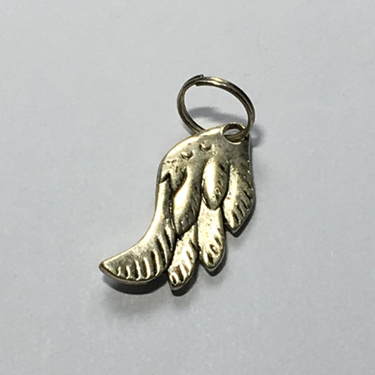Antique Silver Wing Charm, 25 x 12 mm