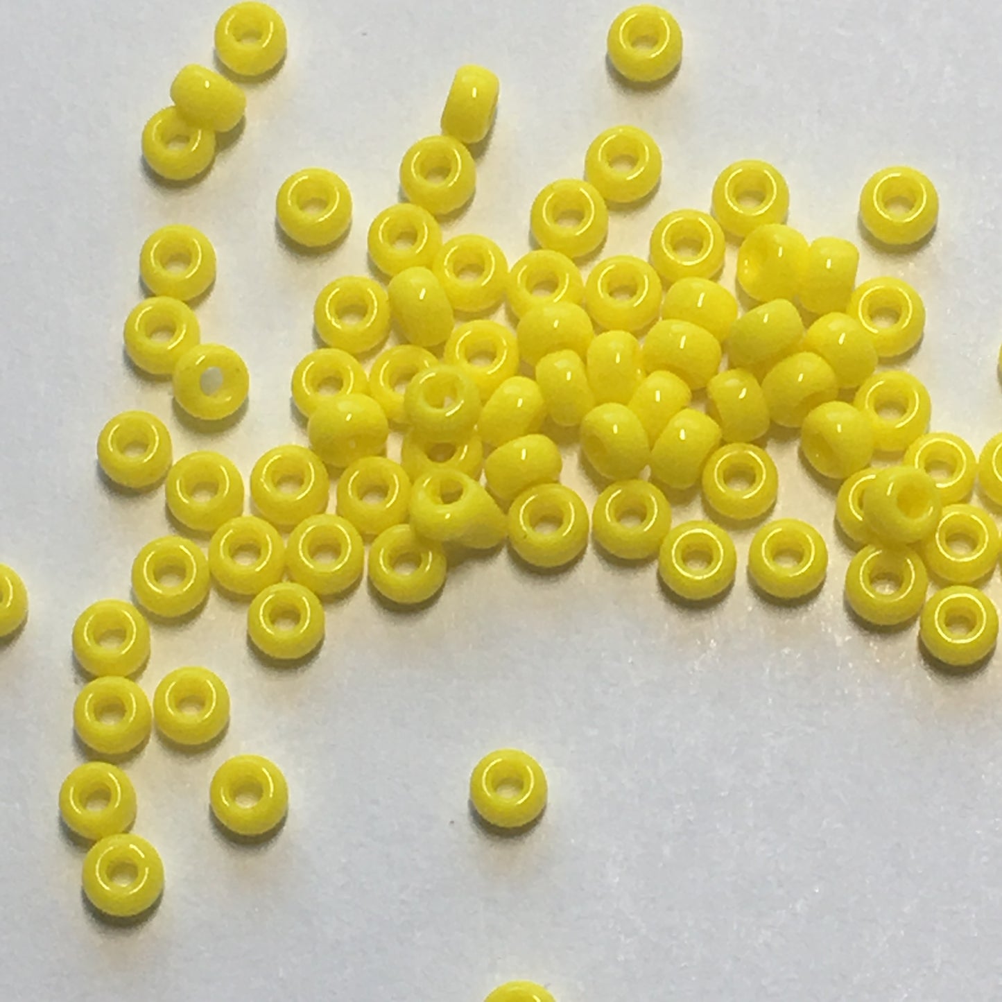 Miyuki 11-404   11/0 Opaque Yellow Seed Beads - 5 or 10 gm