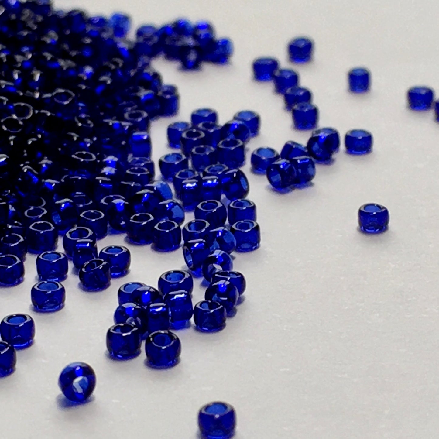 TOHO TR-15-8D Transparent Dark Cobalt Blue Seed Beads, 5 gm