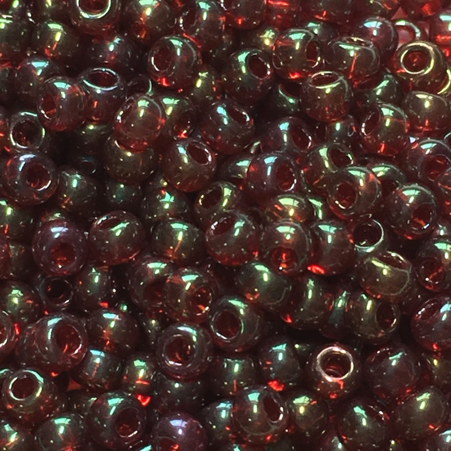TOHO TR-11-330  11/0 Maroon Gold Luster Seed Beads, 5 gm