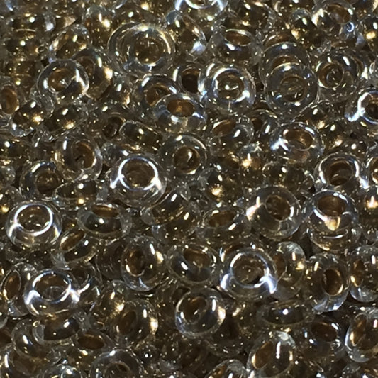 TOHO TD-8-989  - 8/0  Bronze Lined Crystal Demi Round Beads, 5 gm