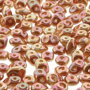 Matubo Superduo 2.5 x 5 mm 03000-29123  Chalk Full Apricot Beads -  5 or 10 gm