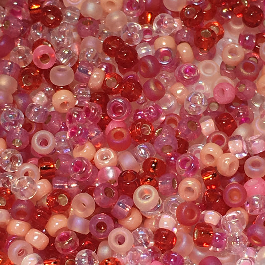 Miyuki 11-MIX28  11/0 Valentine Mix Seed Beads - 5 gm