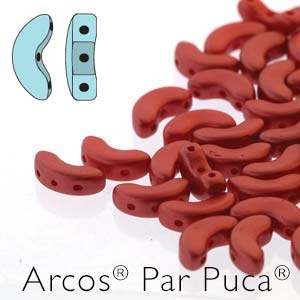 Arcos Par Puca 5 x 10 mm 02010-25010 Pastel Dark Coral 5 x 10 mm - 26 Beads on 5 gm Card