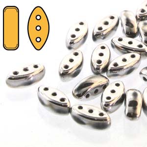 Czech Cali 3 x 8 mm 00030-27000 Full Labrador Beads - 25 Beads