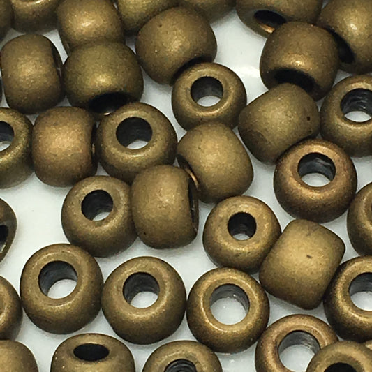 TOHO TR-6-223F 6/0 Antique Frosted Bronze Seed Beads, 5 gm