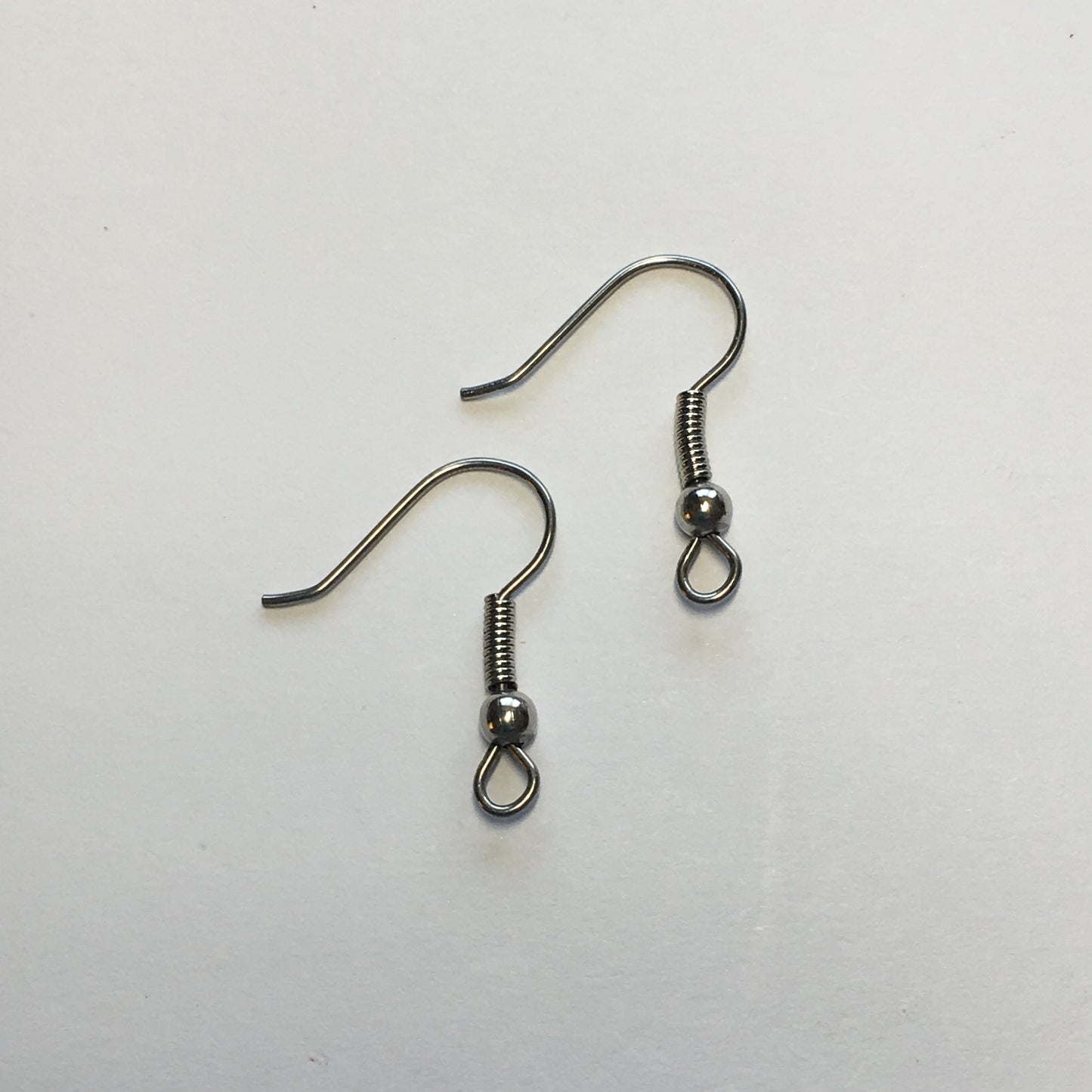 21-Gauge 17 mm Stainless Steel Hypoallergenic French Fish Hook Ear Wires - 1 or 5 Pair