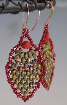 Pinecone Earrings Free Digital Download Beading Pattern/Tutorial/Instructions/How To (Click on Link Below)
