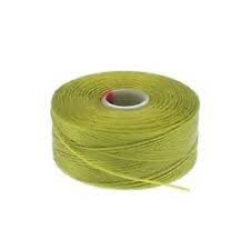 S-Lon D Tex 45 Chartreuse Bead Cord / Thread Bobbin  - 78 Yards
