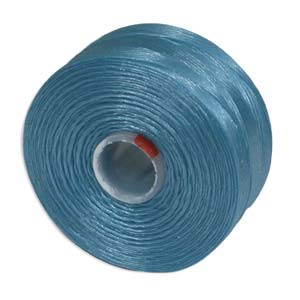 S-Lon D Tex45 Turquoise Blue Bead Cord / Thread Bobbin  - 78 Yards