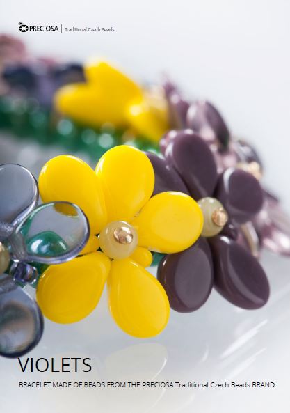 Violets Bracelet Free Digital Download Beading Pattern/Tutorial/Instructions/How To (Click on Link Below)