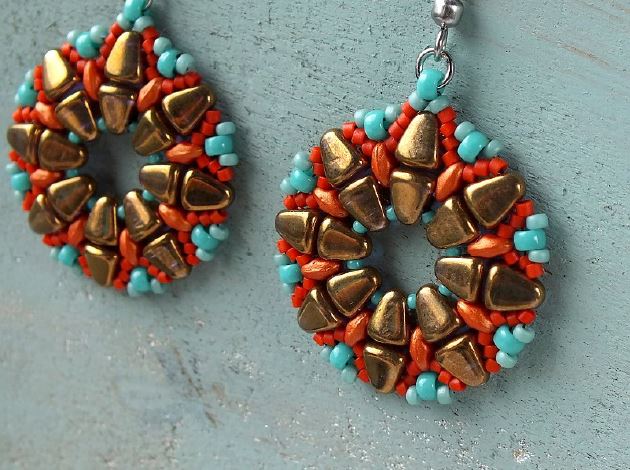 Viracocha Earrings Free Digital Download Beading Pattern/Tutorial/Instructions/How To (Click on Link Below)
