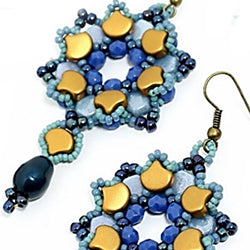 Winter Flowers Earrings Free Digital Download Beading Pattern/Tutorial/Instructions/How To (Click on Link Below)