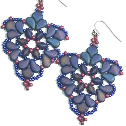 Chandelier Earrings and Statement Ring Free Digital Download Beading Pattern/Tutorial/Instructions/How To (Click on Link Below)
