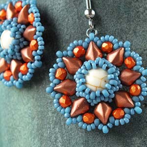 Primrose Earrings Free Digital Download Beading Pattern/Tutorial/Instructions/How To (Click on Link Below)