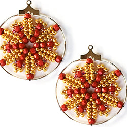 Starburst Earrings Free Digital Download Beading Pattern/Tutorial/Instructions/How To (Click on Link Below)