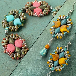 Palmyra Bracelet and Earrings Free Digital Download Beading Pattern/Tutorial/Instructions/How To (Click on Link Below)