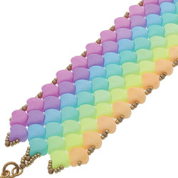 Bondeli Ginko Rainbow Bracelet Free Digital Download Beading Pattern/Tutorial/Instructions/How To (Click on Link Below)