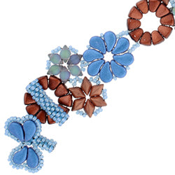 Duo Flower Bracelet Free Digital Download Beading Pattern/Tutorial/Instructions/How To (Click on Link Below)
