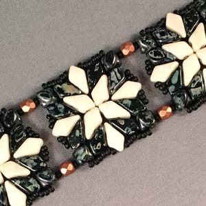 Quilted Kite Bracelet Free Digital Download Beading Pattern/Tutorial/Instructions/How To (Click on Link Below)