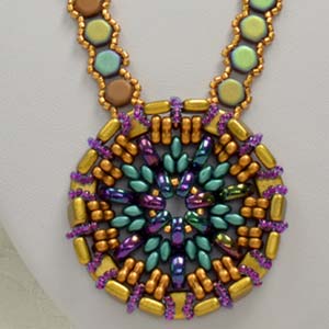Sun King Pendant Free Digital Download Beading Pattern/Tutorial/Instructions/How To (Click on Link Below)
