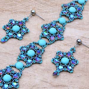 Lolita Bracelet and Earrings Free Digital Download Beading Pattern/Tutorial/Instructions/How To (Click on Link Below)